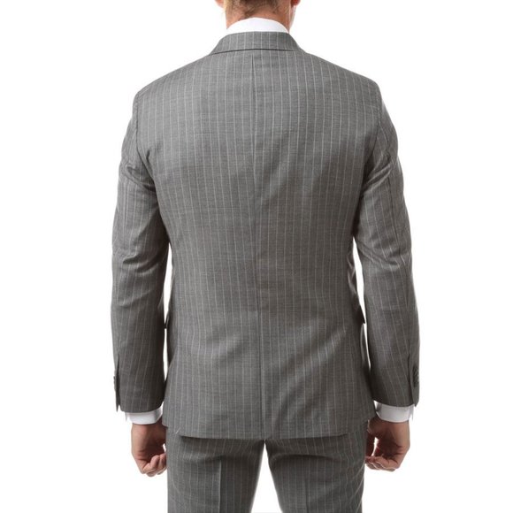 DANIEL HECHTER Paris Pure New Wool 2 Piece Suit Dbl Vented 48/122 Tall Grey - Picture 2 of 15